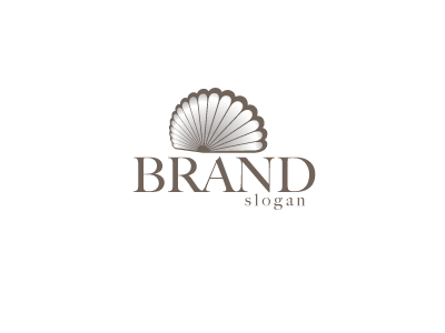 0509, logo, design, brown, grey, gray, shell, pearl, restaurant, spa, holiday, travel, decoration, light