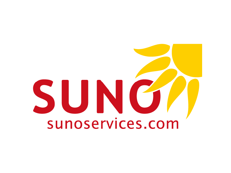 SUNO services logo design